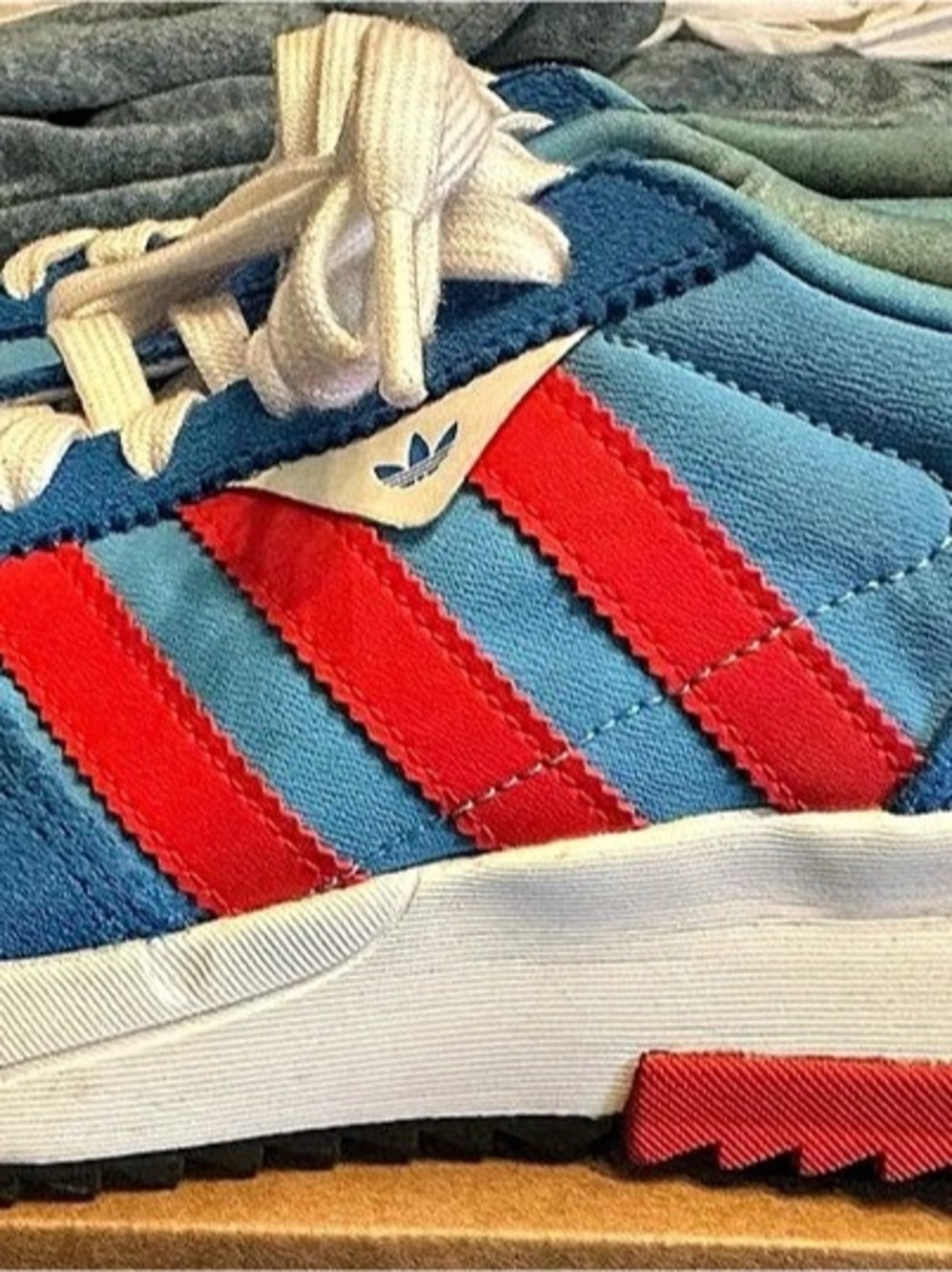 adidas Originals Racing 1 Blue/Red Sneakers Blue & Red